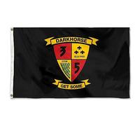 3E Bataillon 5E Ma Drapeau Drapeau De La Fierté Double Face Bannière De Cour Durable Pour Bureaux Ferme Vacances 3X5 Ft