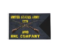 3E Bataillon Du 17E Régiment D'Infanterie Drapeau Couleurs Vives Drapeau De Jardin Solide Garden Flag Pour Vacances Bar Maison 90X150Cm