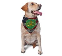 3E Division De Cavalerie Blindée Américaine Écharpe pour Chiot Réglables Bandana Chien Élégant Mouchoirs pour Chiens Chat Animal De Compagnie