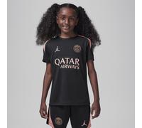 3e haut de foot en maille à manches courtes Jordan Dri-FIT Paris Saint-Germain Strike pour ado Noir/Noir/Rust Pink/Rust Pink S