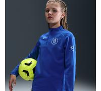 3e haut d'entraînement de football en maille Nike Dri-FIT Total 90 Chelsea FC Strike pour ado Game Royal/Game Royal/Field Silver S