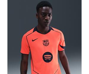 3e maillot de foot Replica Nike Dri-FIT Total 90 FC Barcelona 2025/26 Stadium pour homme Bright Mango/Midnight Navy/Midnight Navy L