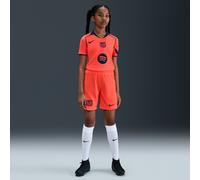 3e short de foot Replica Nike Dri-FIT Total 90 FC Barcelona 2025/26 Stadium pour ado Bright Mango/Midnight Navy/Midnight Navy XS