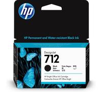 [3ED70A] HP 712 Cartouche d'encre noire ORIGINALE - 3ED70A