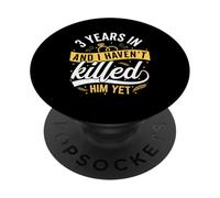 3ème Anniversaire de Mariage pour sa Femme, 3 Ans d'anniversaire de Mariage PopSockets PopGrip Adhésif
