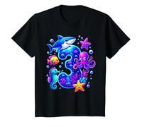 3ème Anniversaire océan Animaux Marins 3 Ans Anniversaire T-Shirt