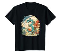 3ème Anniversaire océan Animaux Marins Cool Vintage Anniversaire T-Shirt