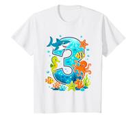 3ème Anniversaire océan Animaux Marins Mignon Anniversaire T-Shirt