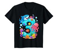 3ème Anniversaire océan Animaux Marins Mignon Anniversaire T-Shirt