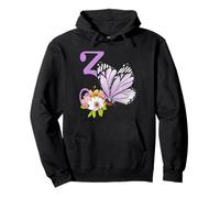3ème anniversaire papillon fête fille violet floral enfants trois Sweat à Capuche