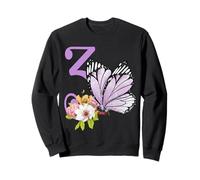3ème anniversaire papillon fête fille violet floral enfants trois Sweatshirt