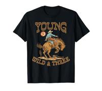 3ème Anniversaire Rodeo Cowboy Young Wild Three 3 Years Old T-Shirt