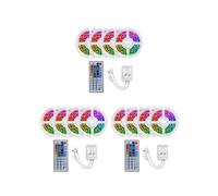 3Ensemble Bande Lumineuse LED Flexible 20M RVB 3528 1200LEDs avec Télécommande à 44 Touches pour Chambre Toussaint NoëL