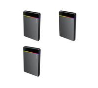 3Ensemble Boîtier RVB pour Disque Dur Externe HDD/SSD 2,5 Pouces Type-C Vers USB 3.2 Gen1 5 Gbit/S, Sans Outil