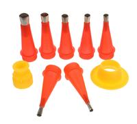 3Ensembles Outil De Silicone Avec Variées Acier Coloré