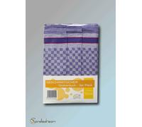 3er Pack Serviette Torchons Serviette de Toilette 45 X 90 CM Bleu à Carreaux