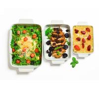 3er Set Forme de Casserole 2,2L 1,4L 0,8L Moule Four la Torréfaction à Soufflé