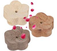 3er-Set Holz-Aromadiffusoren, Holzdiffusor, Aromatherapie-Diffusor, Kleiner Pflaumenblüten-Diffusor, Auto-Diffusor, Raumduft für Zuhause, Büro, Yoga, Sauna, Spa
