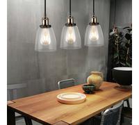 3er Set Lampe Suspension Lumière pour Salle à Manger Éclairage/Lampe de Salon