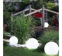 3er Set Solaire Lampes LED Prise Extérieur Lumières Jardin Éclairage Boule