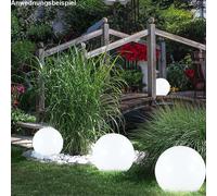 3er Set Solaire Lampes LED Prise Extérieur Lumières Jardin Éclairage Boule