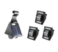 3er-Set Solar Lampe Solaire Zaunleuchte D'Extérieur Jardin Dachrinnenleuchten