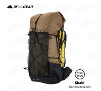 3f Ul Gear Qidian 40 + 16l Sac À Dos 2.0 Ultra Léger Grande Capacité Camping En Plein Air Randonnée Escalade En Nylon Étanche Léger - Type Khaki #A