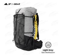 3f Ul Gear Qidian 40 + 16l Sac À Dos 2.0 Ultra Léger Grande Capacité Camping En Plein Air Randonnée Escalade En Nylon Étanche Léger - Type Light-Grey