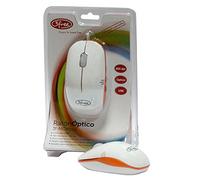 3Free 3F-MCM101/WO Souris USB Optique 800 DPI 60 g 95 x 54 x 35,55 mm IBM PC Pentium 400 Orange Blanc