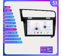 3G+32G 2Din Android 12 Autoradio Lecteur Multimédia pour Volkswagen Golf 7 2013-2017 Autoradio Stéréo HeadUnit GPS Navi DSP Carplay