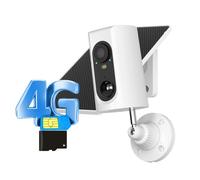 3G/4G LTE Caméra de Surveillance Extérieure+Panneau Solaire, 2K Camera Batterie sans Fil ,Carte SIM+32Go Carte SD, ANRAN G3M3