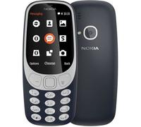 3G Nokia 3310 SIM - feature phone débloqué GSM, Écran 2,4 pouces, appareil photo 2MP avec flash LED - noir