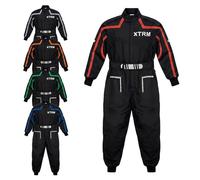 3GO Combinaison de motocross, kart pour enfants - Vêtements de moto pour quad MX tout-terrain - Go Karting ATV MTB BMX Enduro Dirt Bike - Combinaison une pièce, Noir/rouge., XL