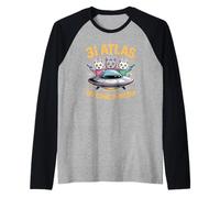 3I Atlas We Come in Meow Alien Cat Humour Manche Raglan
