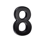 3in 3D Numéro de maison en ABS,numéro de maison autocollant,pour porte,boîte aux lettres,intérieur et extérieur,protection contre la corrosion et la rouille,résistant aux intempéries 7.5cm(Noir 8)