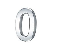 3in 3D Numéro de maison en ABS,numéro de maison autocollant,pour porte,boîte aux lettres,intérieur et extérieur,protection contre la corrosion et la rouille,résistant aux intempéries 7.5cm(argent 0)