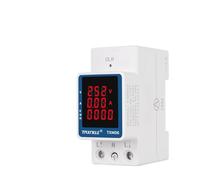 3IN1 AC 110V 220V 100A Voltage Current KWH Monitor Meter 99999.9KWH VOLT AMP Voltmeter Ammeter Din Rail NWPNLXEA