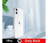 3in1 Avant+Arrière+Lentille Couverture Complète Verre Trempé De Protection Pour Iphone 16 15 11 12 14 13 Pro Max Film De Protection D'écran Transparent En Verre.Back Film Only.For Iphone 11