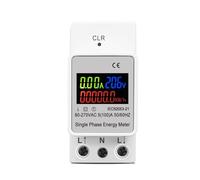 3in1 din rail AC 110V 220V 100A Voltage Current KWH monitor meter voltmeter ammeter Wattmeter NWPNLXEA