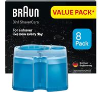 3in1 Shavercare, Recharges 3-En-1, Es, Pour Station Smartcare, Nettoie 10x Mieux Que L`Eau, Formule Avec Un Parfum Frais De Citron, Pour Un Nettoyage Hygiénique Des Rasoirs, Pack De 8