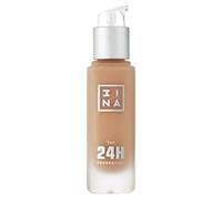 3INA MAKEUP - Fond de Teint 24h - Fini Matte - Couverture Moyenne à Élevée - Waterproof et Hydratant - Vegan - Cruelty Free - Teinte Sable avec Sous-Teinte Rose/Neutre
