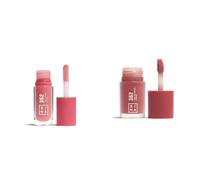 3INA MAKEUP - The Color Lip Oil 362 + The No-Rules Cream 362 - Rose - Baume à Lévre avec Acide Hyaluronique + Blush aux L’huile D'amande Douce - Pour Yeux Lèvres et Joues - Vegan - Cruelty Free