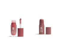 3INA MAKEUP - The Color Lip Oil 503 + The No-Rules Stick 503 - Nude - Baume à Lévre avec Acide Hyaluronique + Blush Crème aux Acide Hyaluronique - Pour Yeux Lèvres et Joues - Vegan - Cruelty Free
