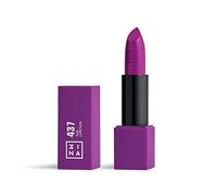 3INA MAKEUP - The Lipstick 437 - Violet Mat - Rouge à Lèvres Violet Mat avec Vitamin E et Beurre de Karité - Rouge à Lèvres Couleur Ultra-Pigmentée avec Parfum Vanille - Vegan - Cruelty Free
