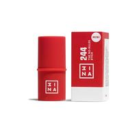 3INA Makeup The No-Rules Stick 244 (mini) Rouge Blush Stick pour yeux, lèvres, joues avec de l'acide hyaluronique, pour une finition naturelle et lumineuse, taille de voyage, végétalien, sans cruelty