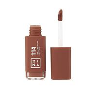 3INA MAKEUP - Vegan - Cruelty Free - The Longwear Lipstick 114 - Brun Clair - Rouge a Lèvres Liquide Longue Tenue - Hautement pigmenté - Formule à séchage rapide - applicateur à tige - Finition Mate