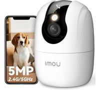 3k (5 Mp) Wifi Surveillance Camera Indoor 360°,Wi-Fi 6 Dual-Band (2.4g/5ghz),Colour Night Vision,People/Pet Detection,Intelligent Tracking,Alexa Compatible For Baby/Dog/Home