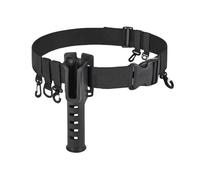 3Kamido Ceinture réglable pour Canne à pêche et 6 Crochets pour Accessoires, avec Grande Boucle, Large, légère et Confortable