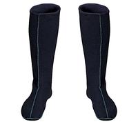 3Kamido Chaussettes en feutrine, intérieur pour waders, pour bottes de pluie, long, pour hommes, chaussettes chauffantes en feutrine Noir 37/38