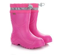 3Kamido GoCamp Bottes en caoutchouc pour enfants - matériau EVA, avec une doublure en feutre chaude et amovible, avec un col à cordon de serrage, avec bande réfléchissante 3M, pour filles